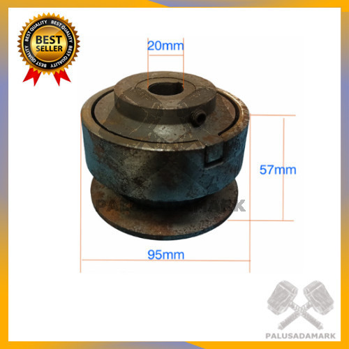 Pulley Coupling / Pulley Kopling 4" Mesin Trowel / Stamper AS 20