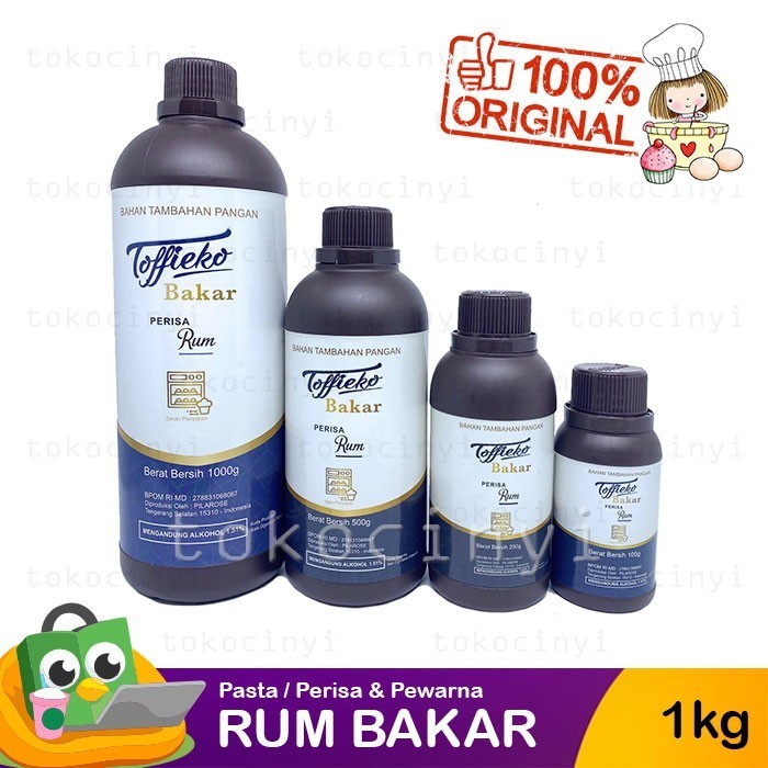 

Toffieco / Toffieko Pasta Perisa & Pewarna - Rum Bakar 1Kg