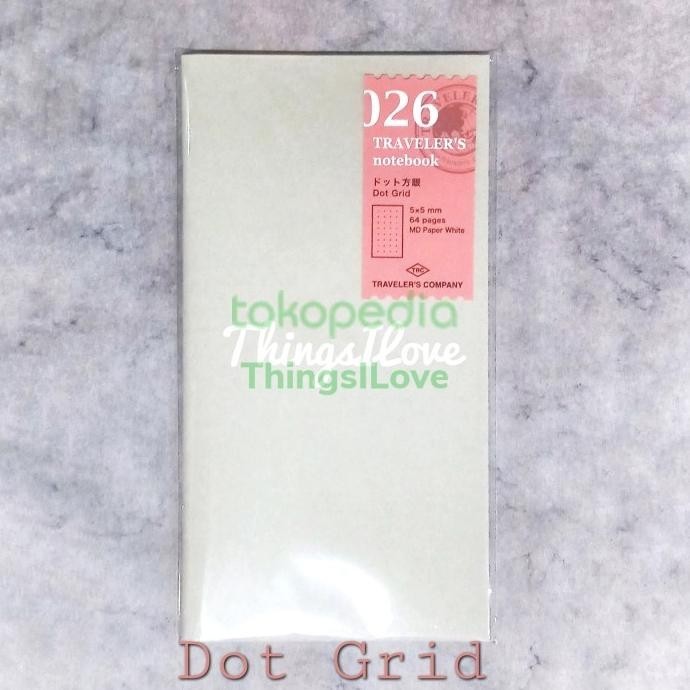 

Midori TRAVELER'S Notebook Refill - 026 Dot Grid - Authentic