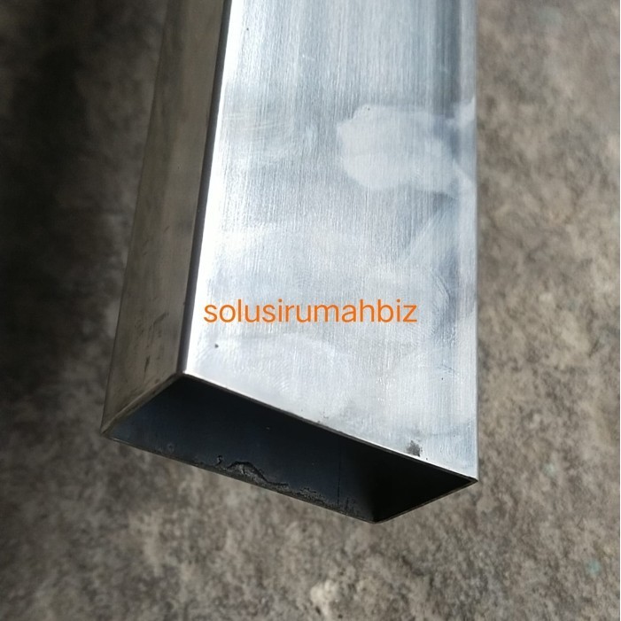 ><><><] HOLLOW SS 25 x 50 MM PER10CM POTONGAN KILAP PIPA KOTAK 25X50 STAINLESS