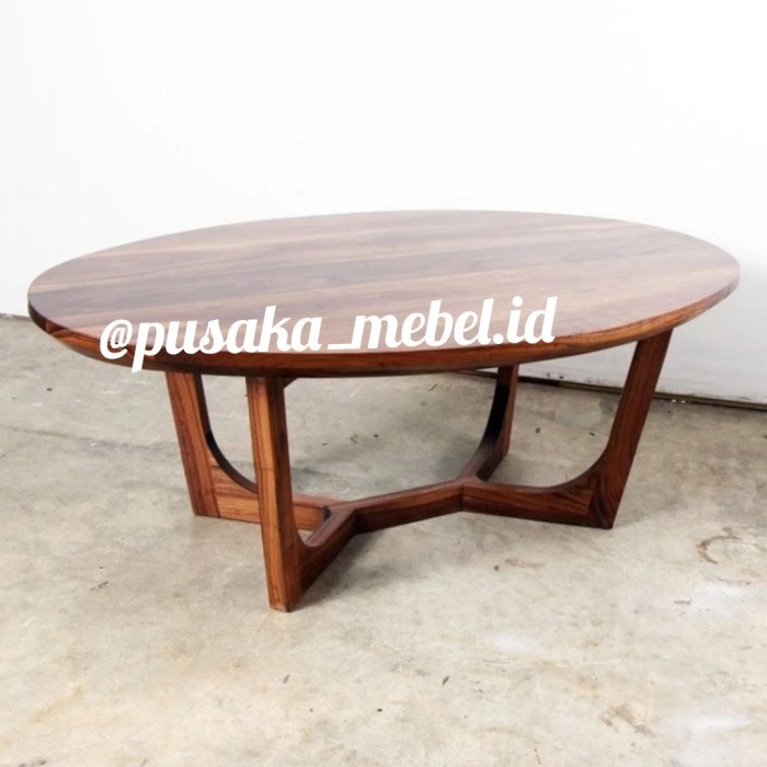 meja makan oval minimalis kayu jati, meja makan minimalis kayu 120cm
