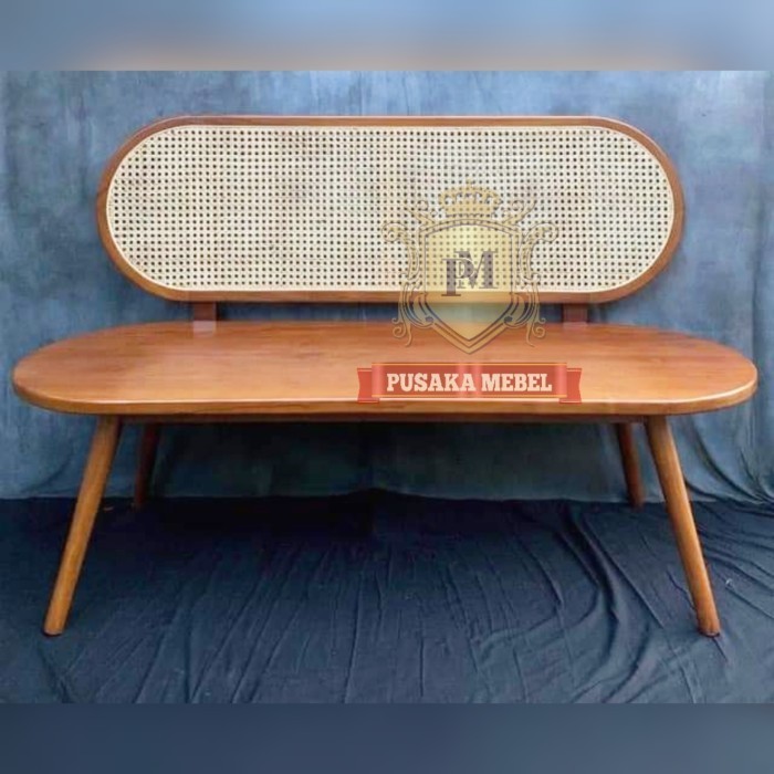 Bangku Teras Anyaman Rotan Asli, Bangku Teras Rotan Asli, Kursi Teras