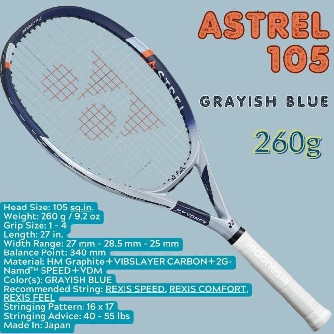 Raket Tenis Yonex Astrel 105/Tennis Racket Yonex Original Astrel 105