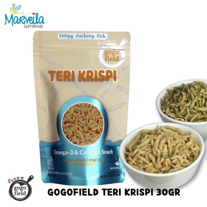 

BERGARANSI Gogofield Teri Crispy NON MSG / MPASI BAYI / Teri Krispi / Snack Teri