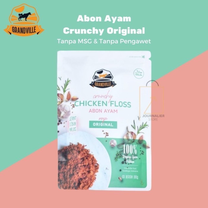 

STOK TERBATAS Grandville Beef Chicken Floss Abon Sapi Ayam Crunchy Original Spicy