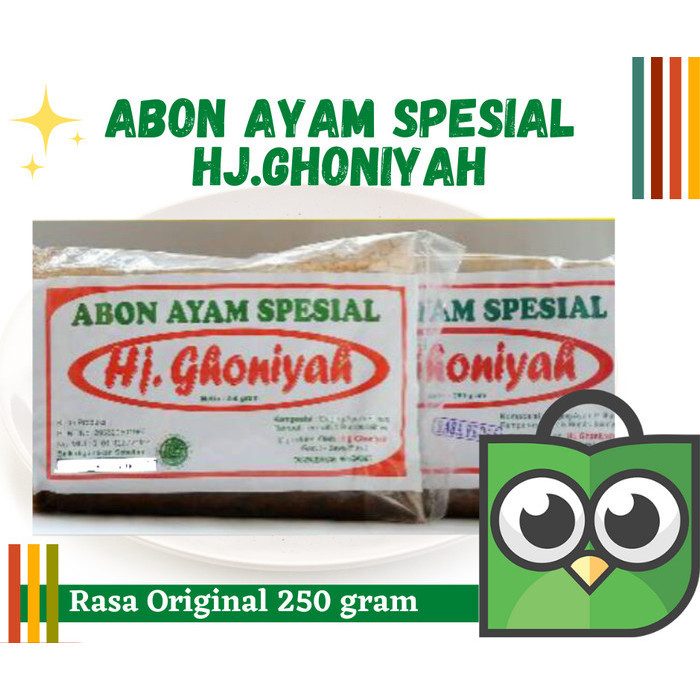 

OBRAL Abon ayam Hj Ghoniyah Asli Garut Kemasan 250 gr - Original, 250 gr