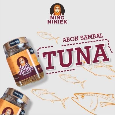 

STOK TERBATAS ABON SAMBAL TUNA NING NINIEK / ABON SAMBEL TUNA KHAS SURABAYA 70 GR