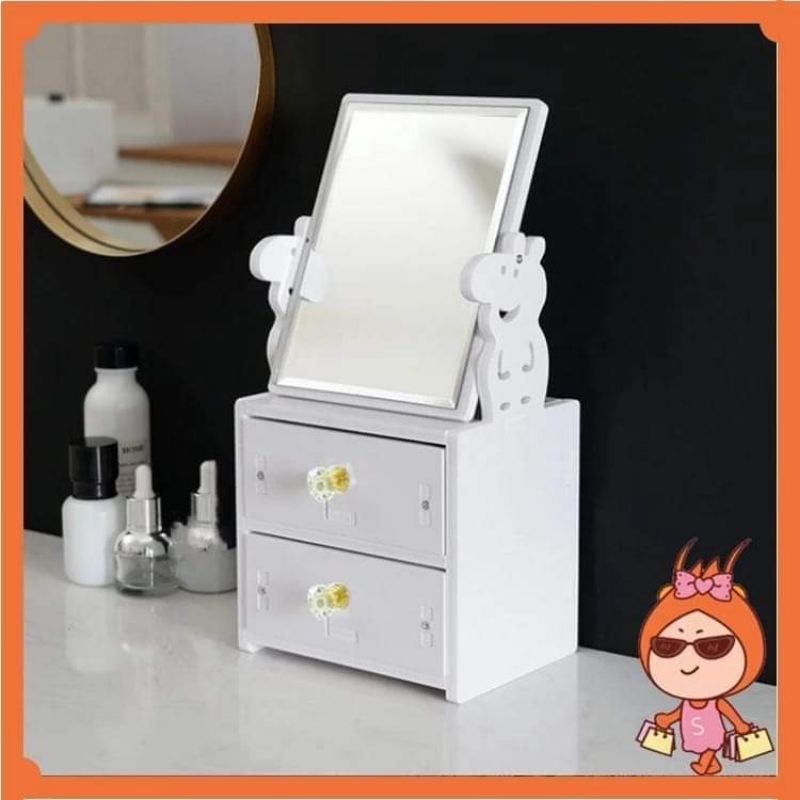 RAK KOSMETIK TEMPAT MAKEUP/ RAK MAKEUP 2 SUSUN