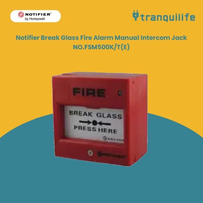 Notifier Break Glass Fire Alarm Manual Intercom Jack - Fsm500K