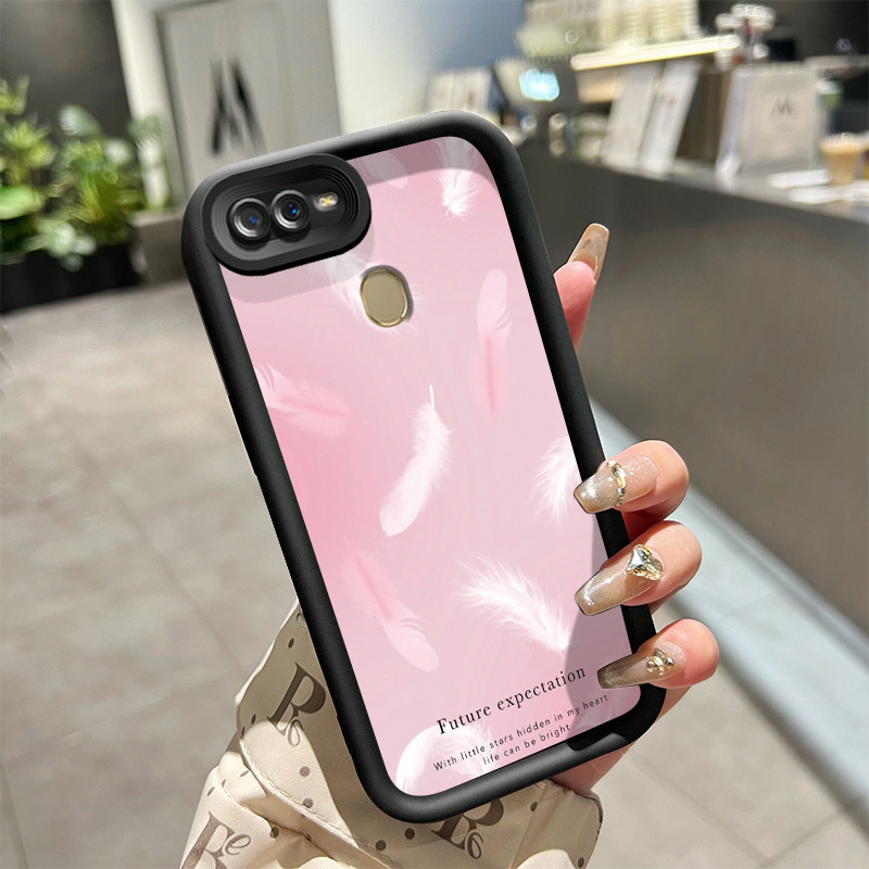 Casing Hp OPPO A7 OPPO A5s OPPO A12 OPPO A12S A11k Case silikon kasingg HP pola bulu Casing tekstur 