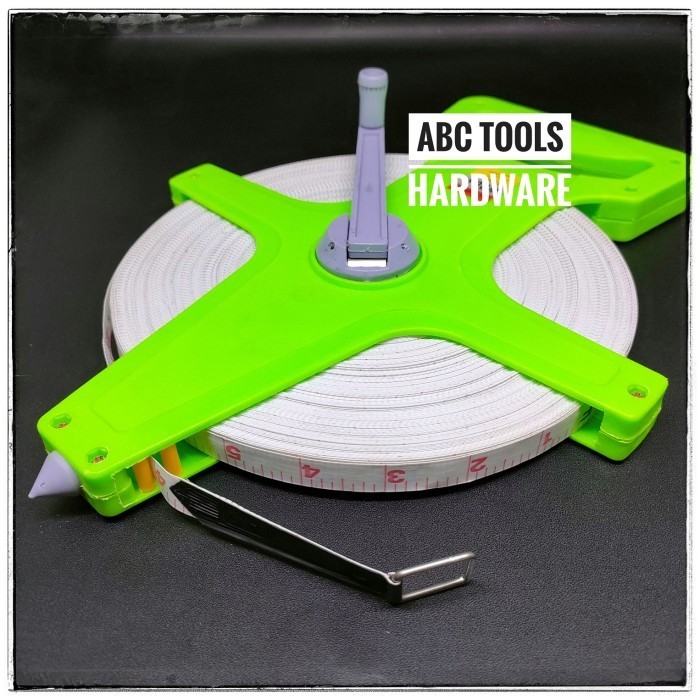 Meteran 100 Meter - Meteran Tanah 100 Meter - Meteran Tancap 100 Meter