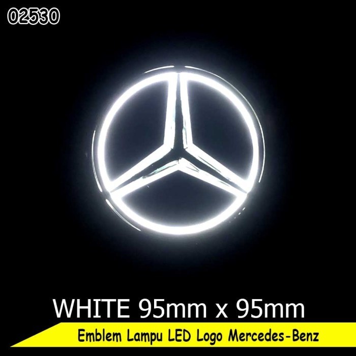 High Quality Emblem Mobil Lampu Car Logo Led Mercy Mercedes-Benz