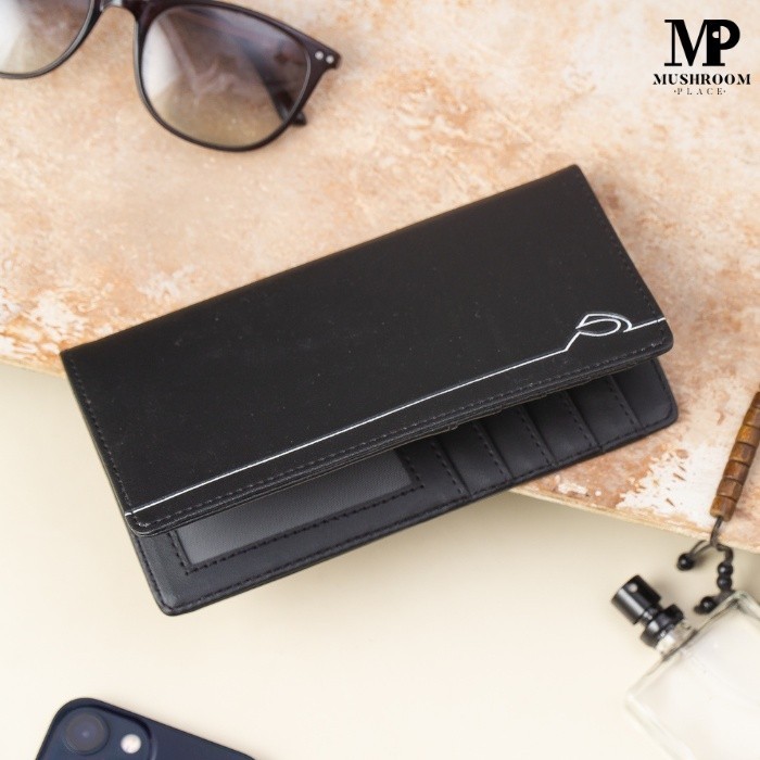 [ONLINE EXCLUSIVE] Dompet Kartu Lipat Panjang Cowo Remaja Hitam Planet Ocean Original