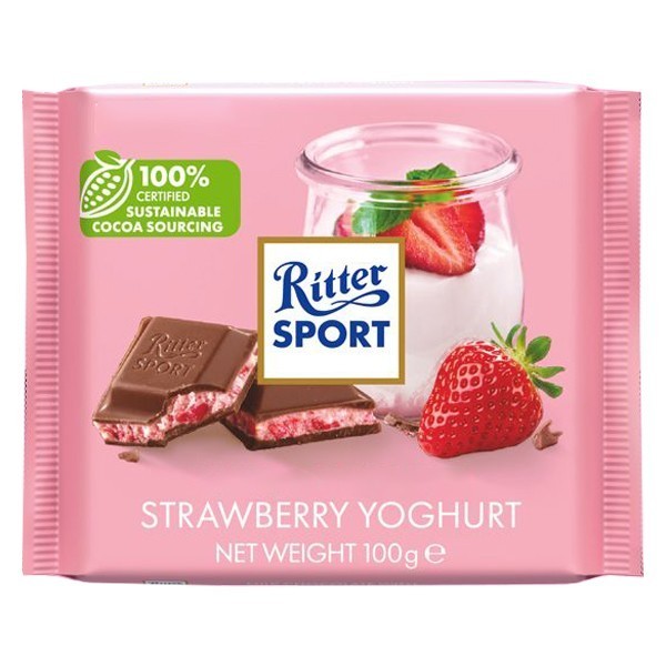 

RITTER SPORT STRAWBERRY YOGHURT 100 G