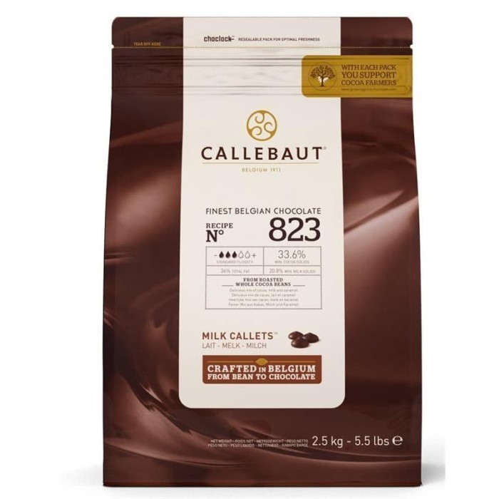 

CALLEBAUT 823 CHOCOLATE MILK CARAMEL CHOCO COKLAT CONVETURE COIN 500GR