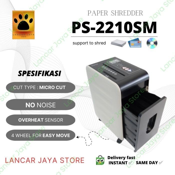 

Mesin Penghancur Kertas Kozure PS-2210SM/Paper shredder Kozure PS2210