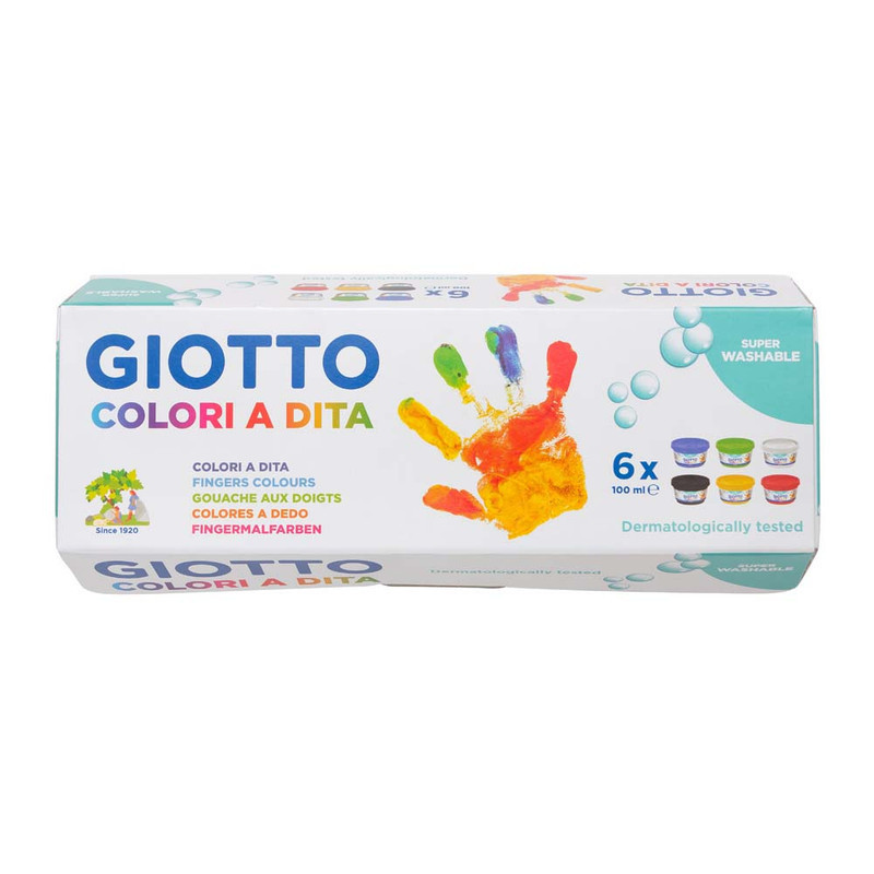

Giotto Fingerpaint Box 6X100 Ml