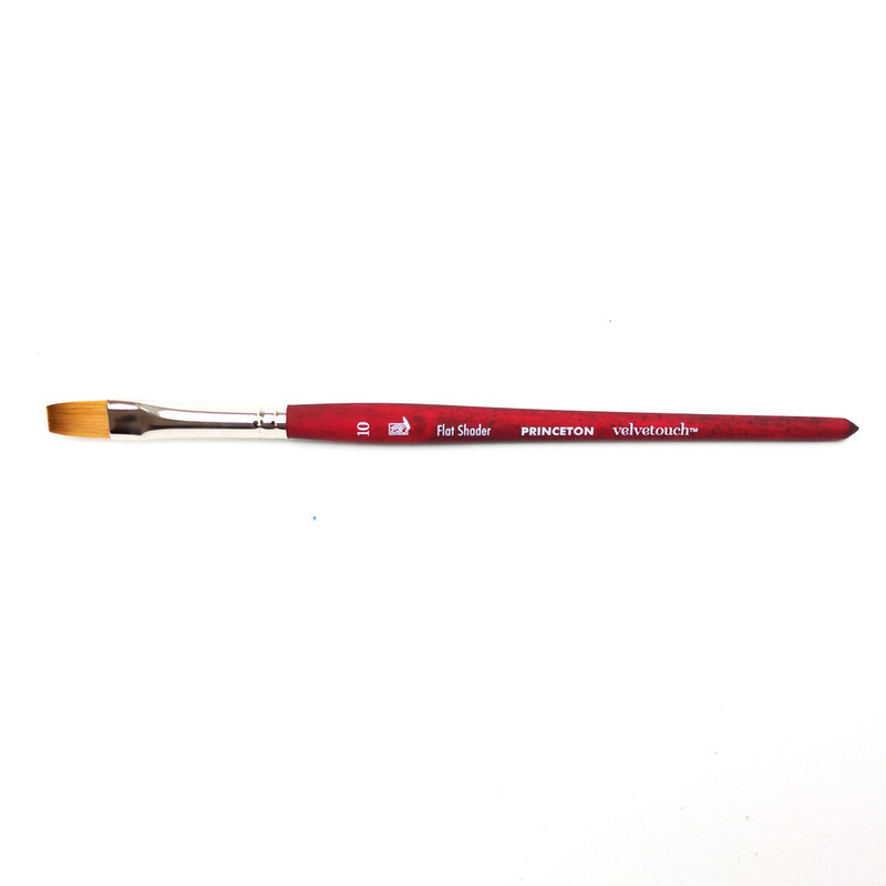 

Princeton Velvetouch Synthetic Short Handle Flat Shader Sz 10