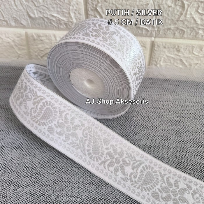 

PITA RENDA GAMIS , BORDIR BATIK , RENDA PINGGANG LEBAR 4 CM,5 CM