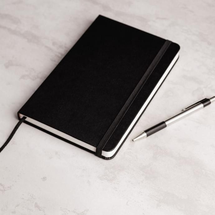 

Notebook / Journal A5 Large - Pebble Black - Buku Jurnal / Agenda