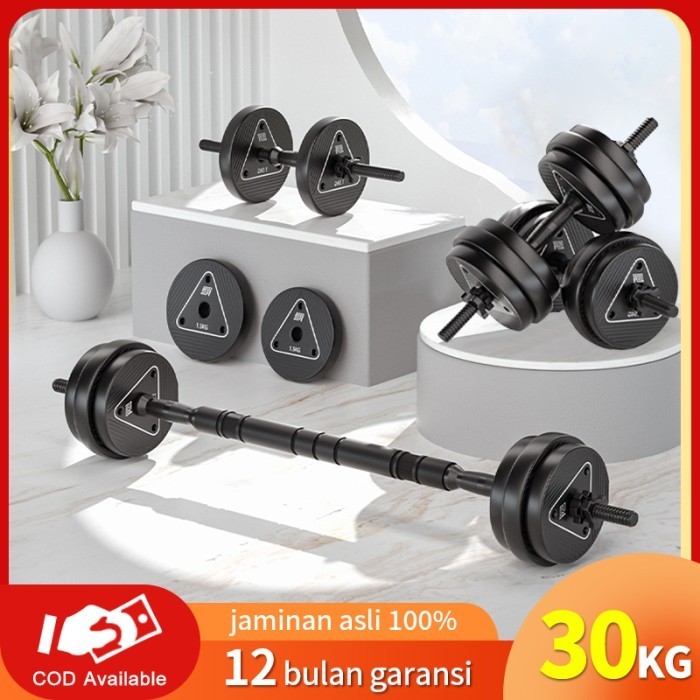 2022 Baru Jf Dumbbell Set Peralatan Fitness Barbel Set 30 Kg