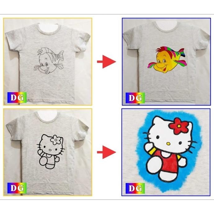 

Paketan Kaos Lukis Dengan Sketsa Gambar Siap Diwarnai Size Xxxs / Xxs