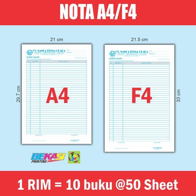 

Cetak Nota Bon Invoice 3 Rangkap / Ply - Carbonless Tanpa Karbon