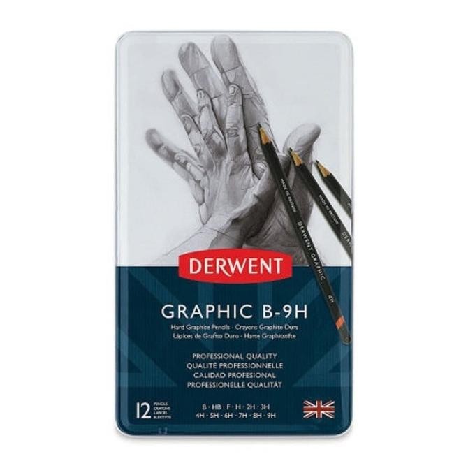 

Derwent Graphic Pencil Set 12 Hard (B-9H)