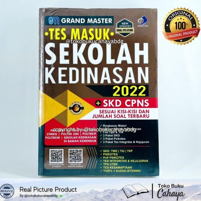 

BUKU GRAND MASTER TES MASUK SEKOLAH KEDINASAN 2022 SKD CPNS