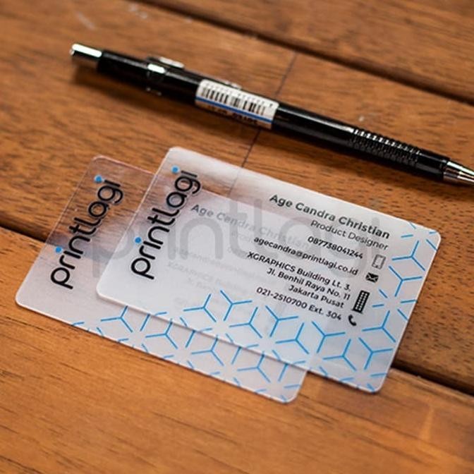 

Cetak Kartu Nama Transparan Murah / Mika Pvc Tebal