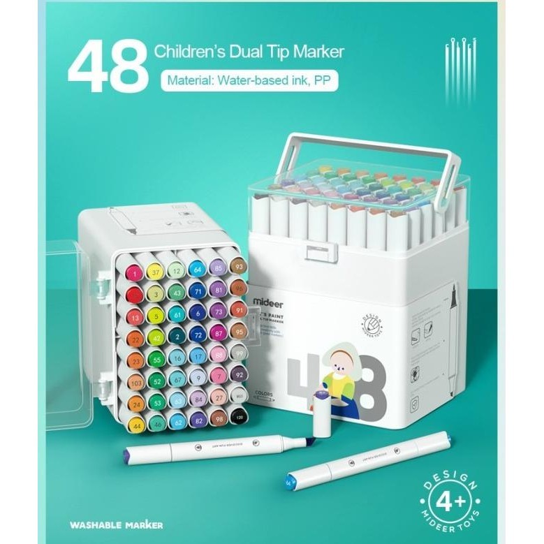 

Mideer Dual Tip Marker Washable Marker Spidol Anak
