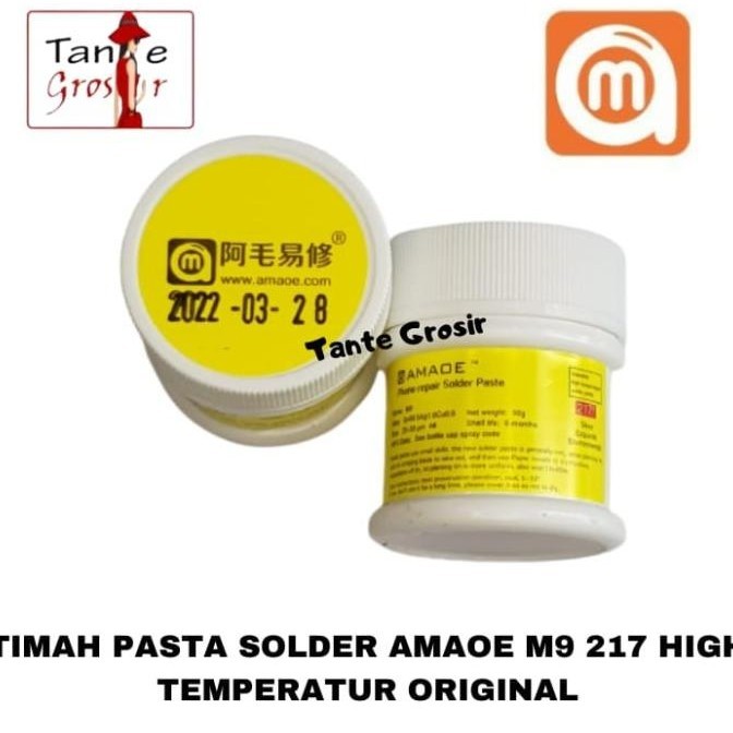 Timah Pasta Amaoe M9 217 High Temp Pasta Solder Soldering Paste Ori