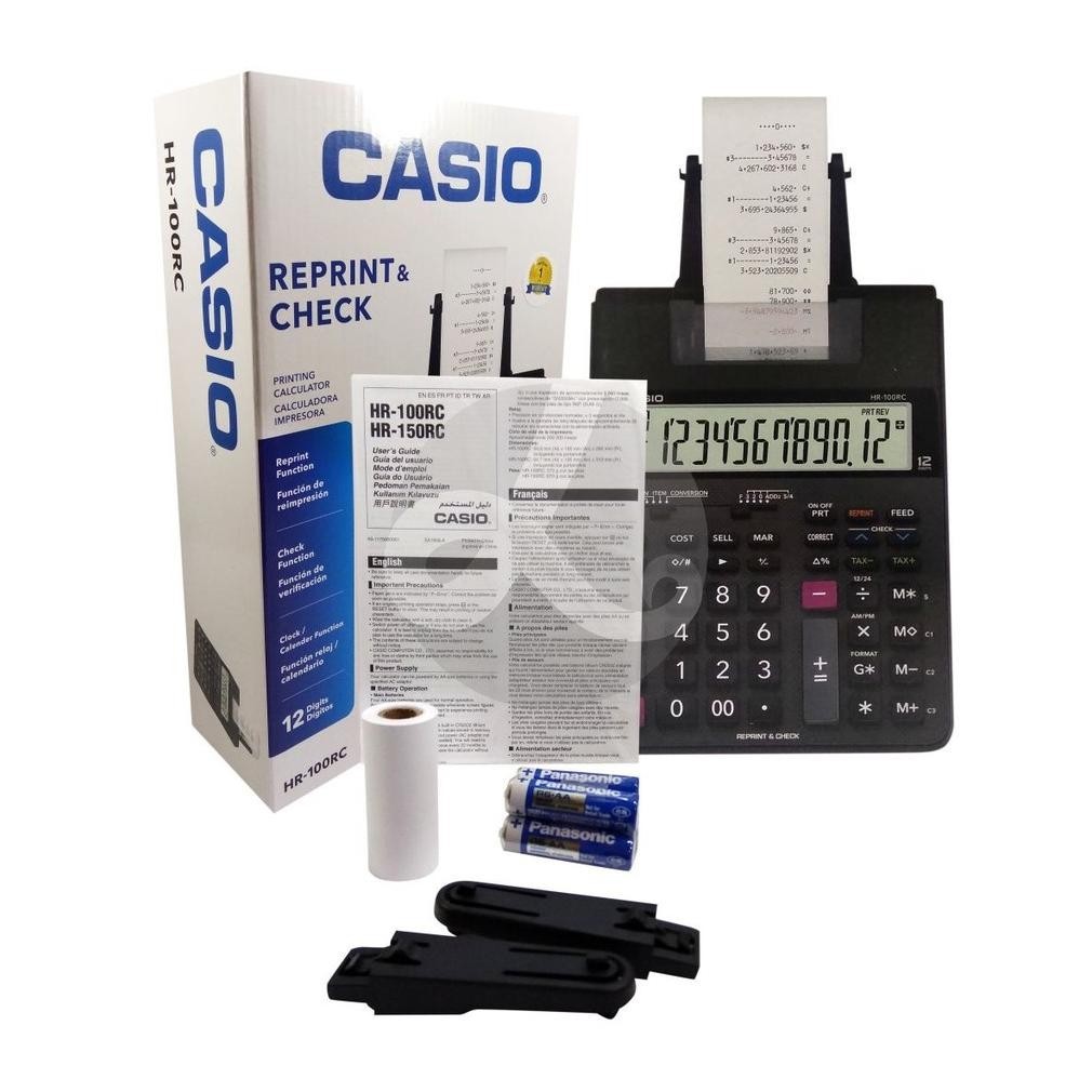 

promooo baru kalkulator printing calculator casio hr-100rc 100 rc original