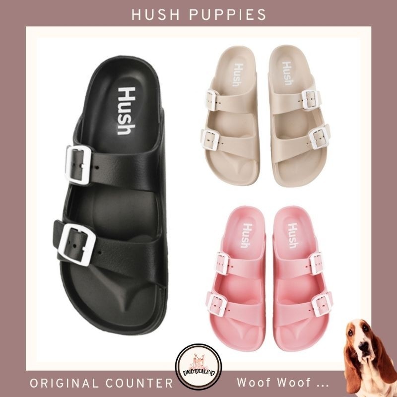 [READY] HARUKA HUSH PUPPIES Jast[p] CK ORIGINAL COUNTER SANDAL SLIP STORE ASLI SANDAL PVC WANITA RIN