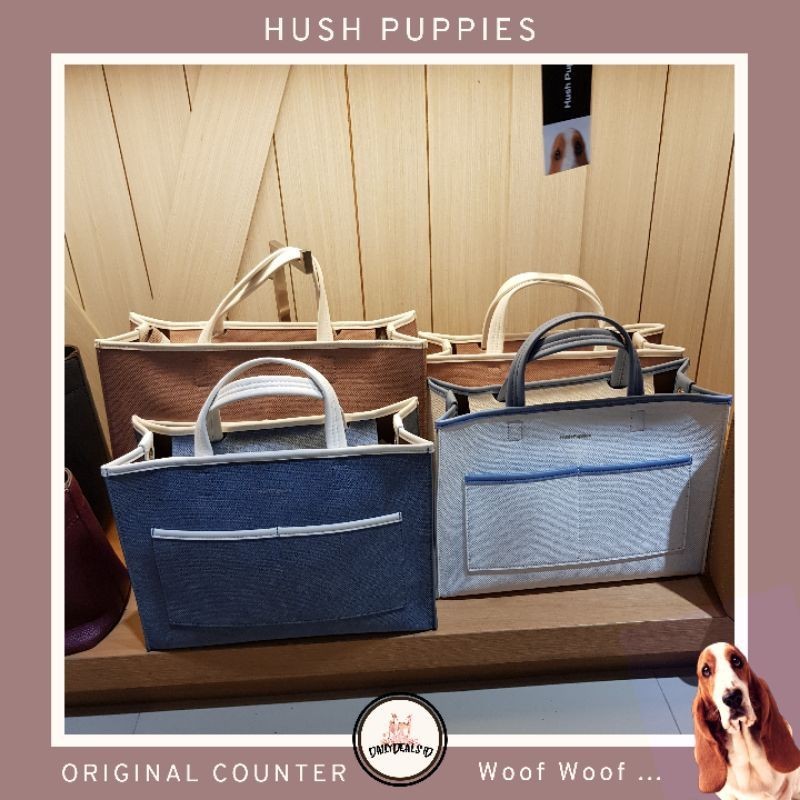 [READY] DUFFY HANDHELD - Jast[p] HUSH PUPPIES TAS WANITA BLUE PINK ORIGINAL COUNTER