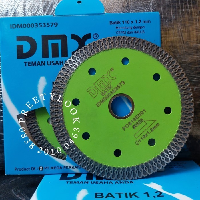 Mata Gerinda Potong 4 Inch Dmx Pisau Potong Granit Diamond Turbo Batik