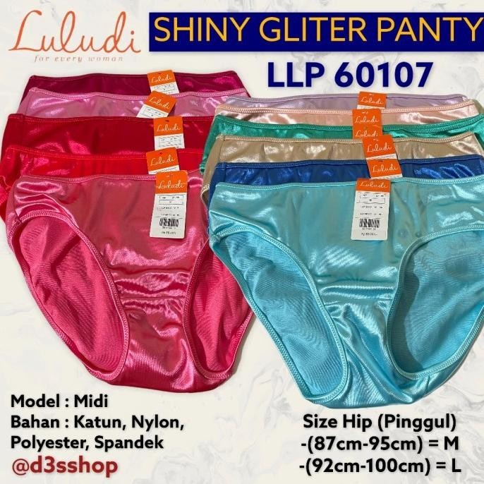 Luludi By Wacoal Panty Midi Shiny Gliter LLP 60107 Celana Dalam