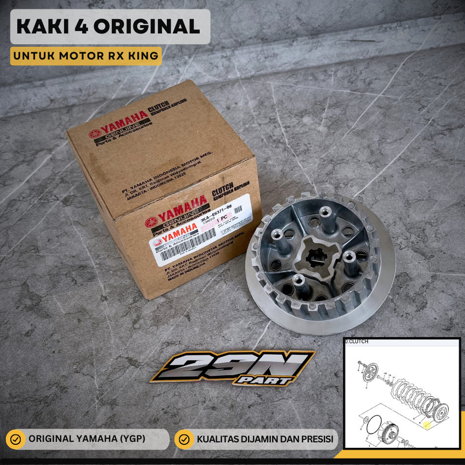 KAKI EMPAT KAKI 4 KOPLING RX KING RX-KING RXK ORIGINAL 3KAE637100