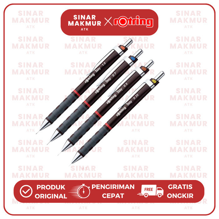 

Terlaris Pensil Mekanik/Mechanical Pencil Tikky 0.35/0.5/0.7/1.0 Rotring (Pcs) SALE