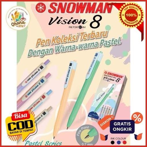 

Get New (1Pack) Pulpen Snowman V8 Pastel 0.7Mm Ballpoint Pen Sama Snowman V5 Terlaris