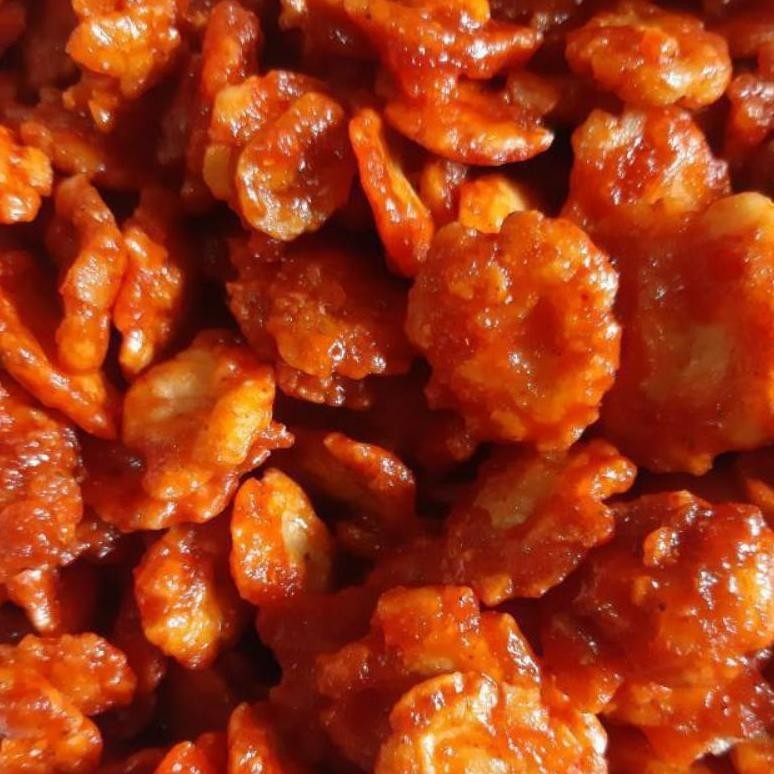 

Emping Geprek Pedas Manis 1kg - Emping Melinjo Pedas Makanan Ringan