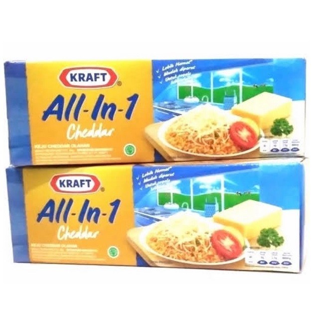 

Keju Kraft Cheddar All In One 2Kg