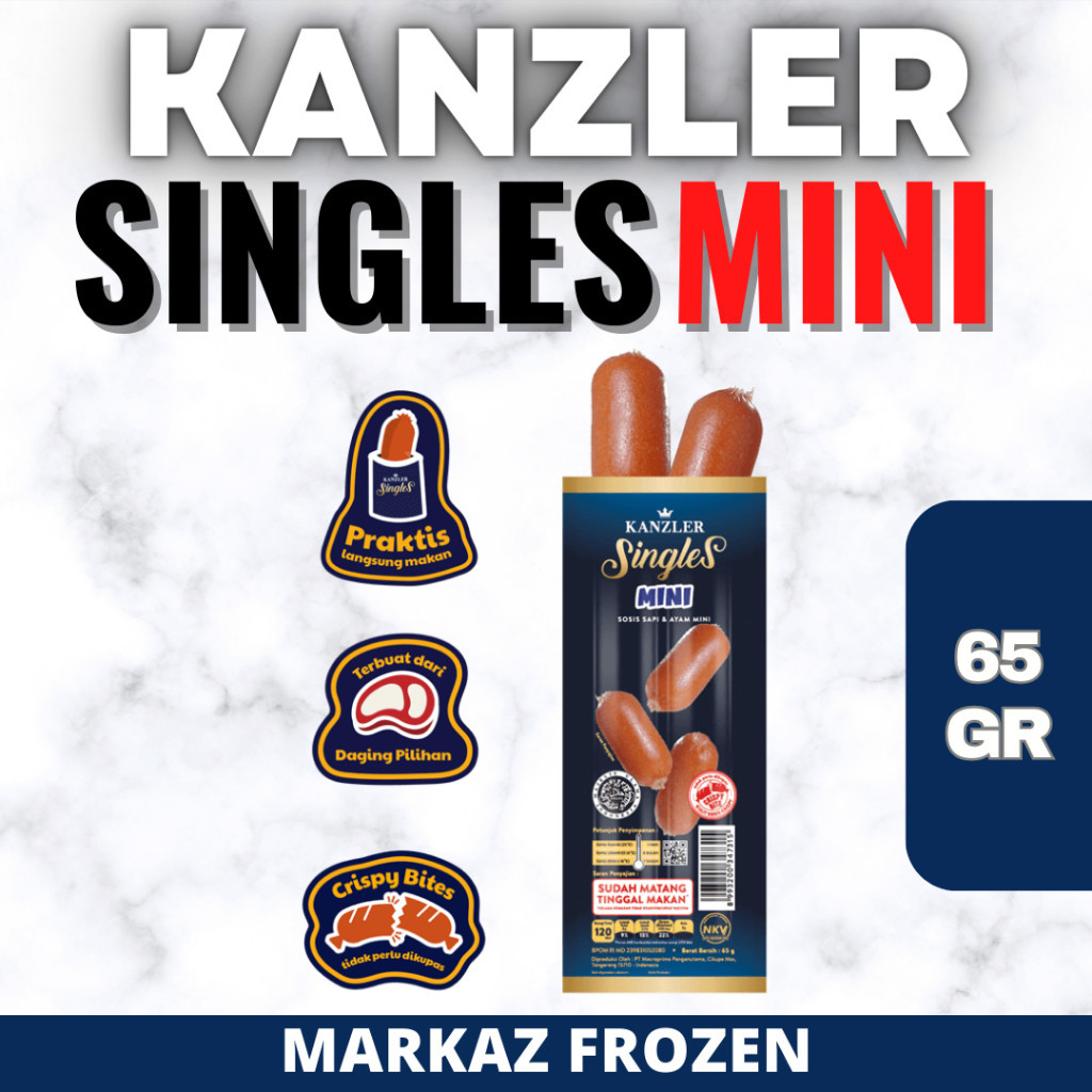 

KANZLER SINGLES SOSIS MINI 65GR (120/Q)