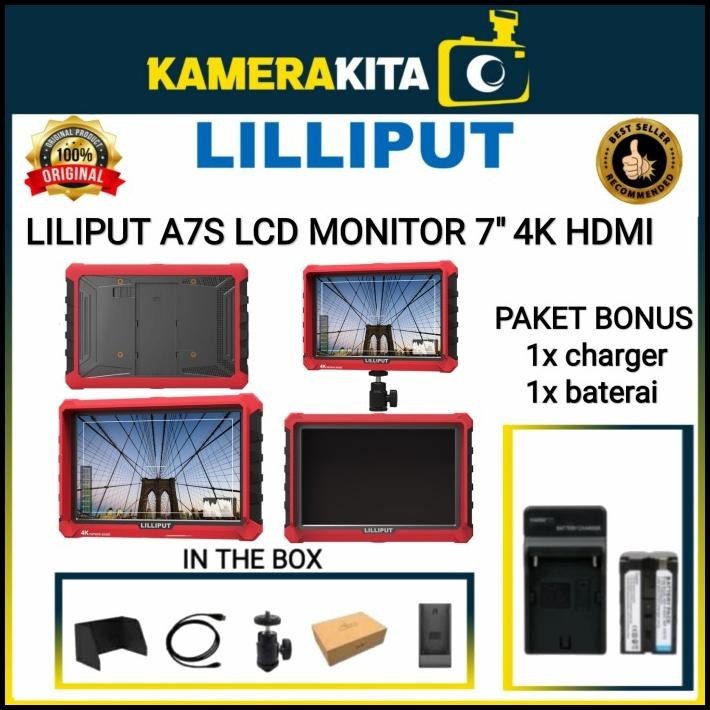 Liliput A7S Lcd Monitor 7 Inch 4K Hdmi / Liliput A7S