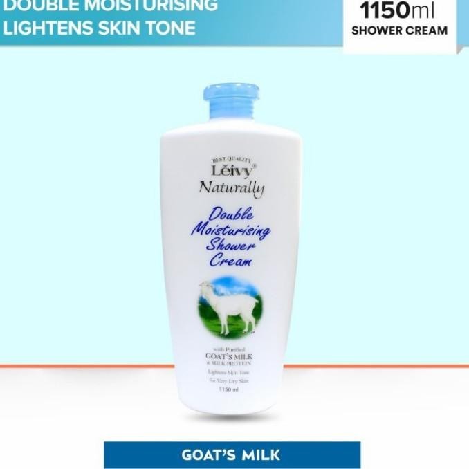 Leivy Goats Milk Shower Cream Sabun Mandi susu kambing botol 1150 ml A76