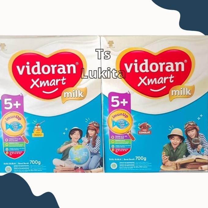 

vidoran Xmart 5+ All Variant 700gr Susu Formula Pertumbuhan Anak 5-12 GMM