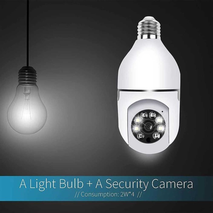 Cctv Kamera Wifi Lampu Rumah E27 High Quality