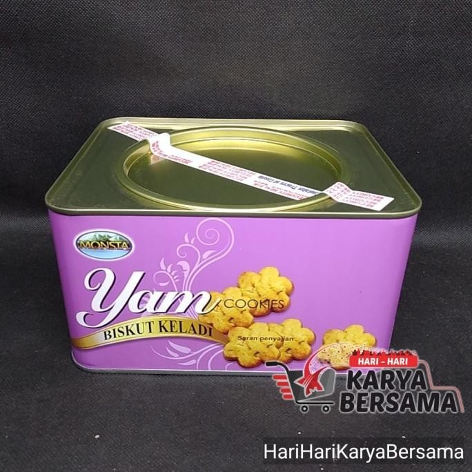 

MONSTA YAM COOKIES BISKUIT KELADI KALENG 700GR