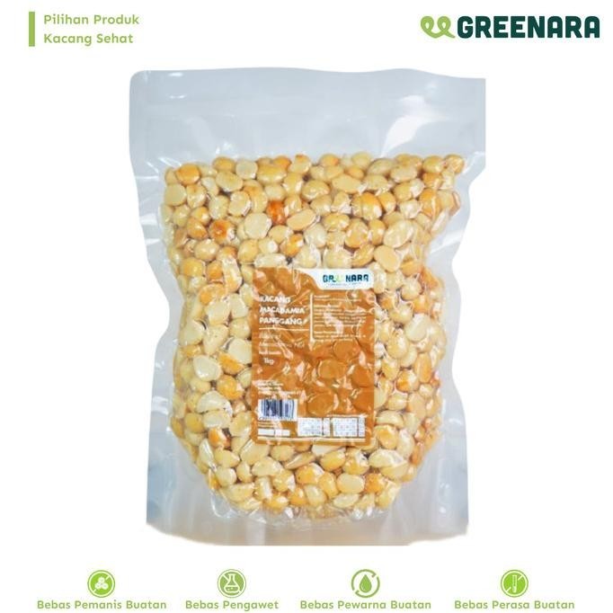 

Greenara Kacang Macadamia Panggang 1kg / Roasted Macadamia Nut