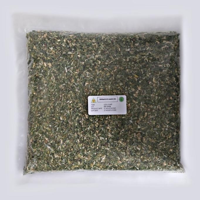 

Daun Bawang Kering / Leek Flake Kemasan 500 Gr Kualitas Premium 100%